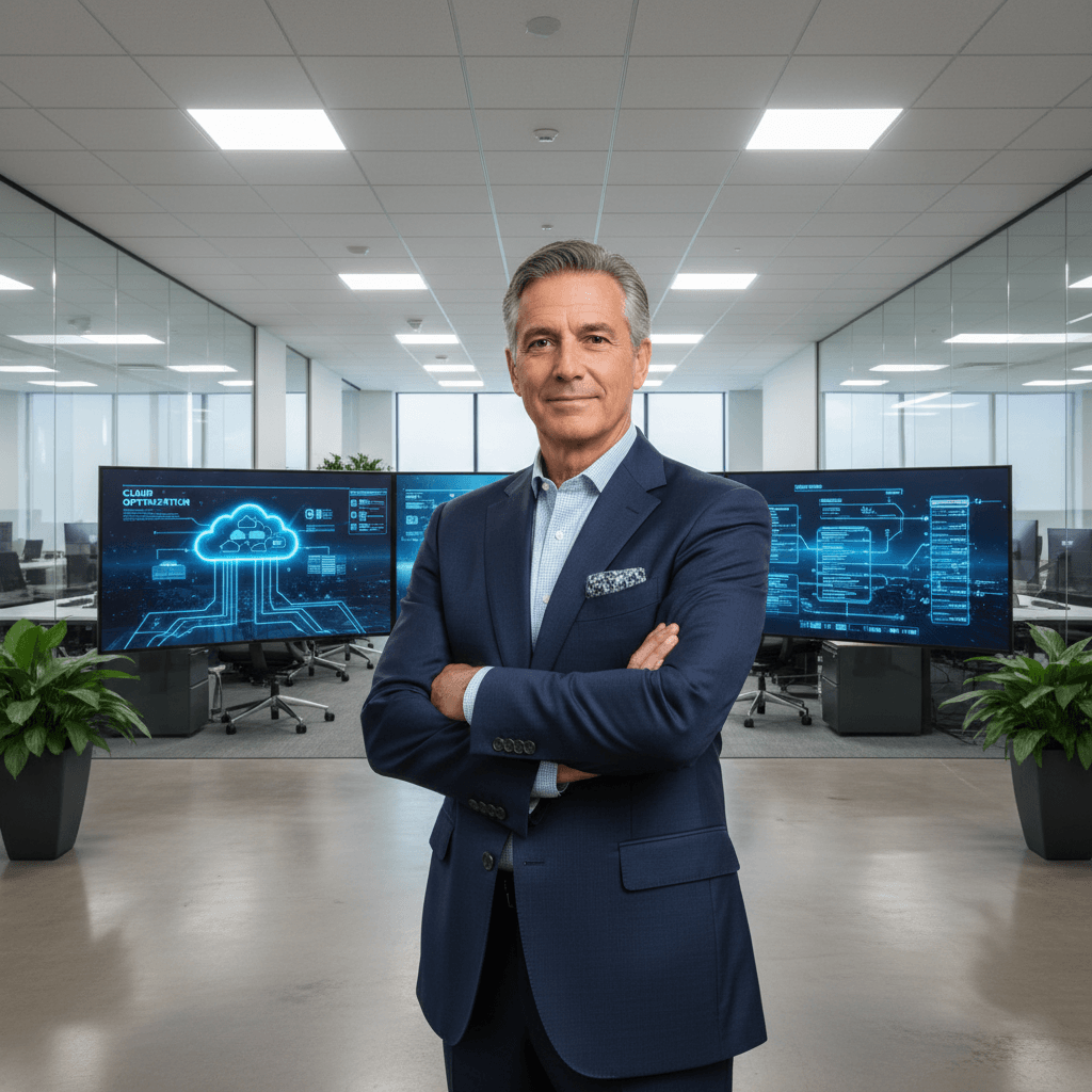 Achille MUYAKA, Directeur Général de GTS SARL, en costume professionnel